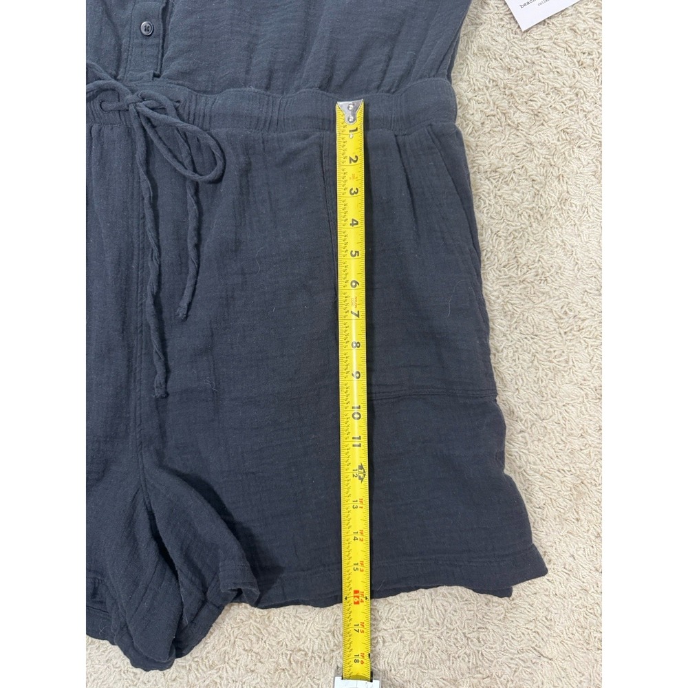 NWT Beach Lunch Lounge Black Gauze Romper Womens XXL Beach Coverup Vacation Pool - Picture 8 of 8